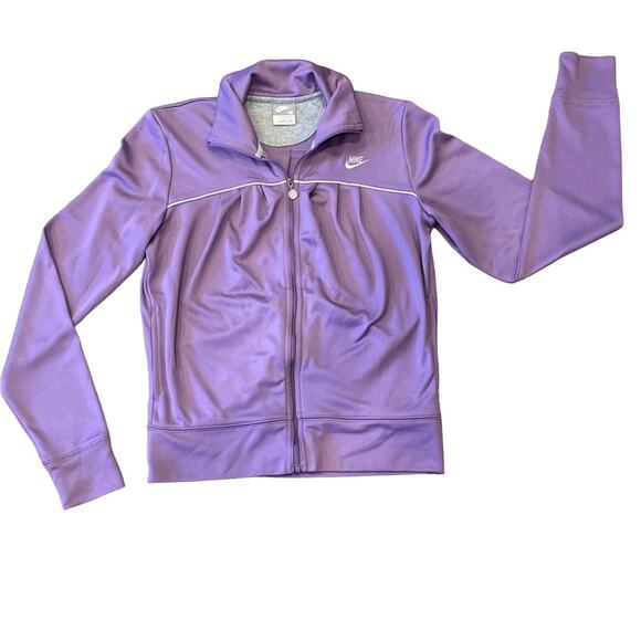 Nike Women's Lightweight Full Zip Track Jacket Light Purple Size M - Picture 1 of 10